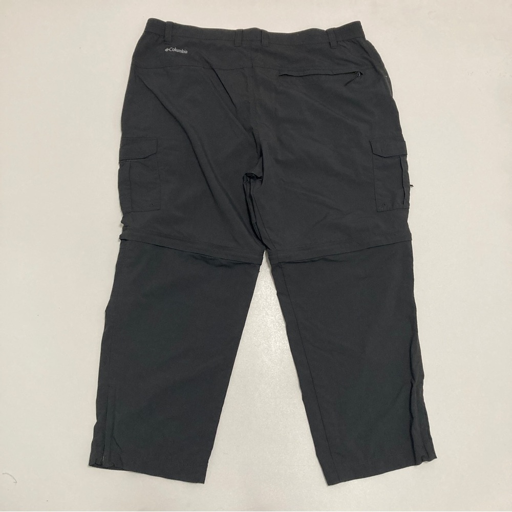 Columbia Omni Shield Release Cargo Convertible Nylon Pants Gray Mens 42x30